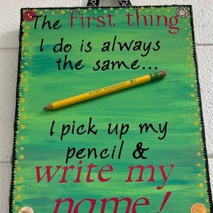 Classroom sign custom made